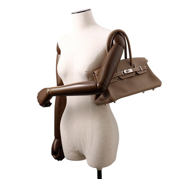 エルメス ショルダーバーキン29 エトゥープ/シルバー金具 エバーカラー K刻印 HERMES Birkin