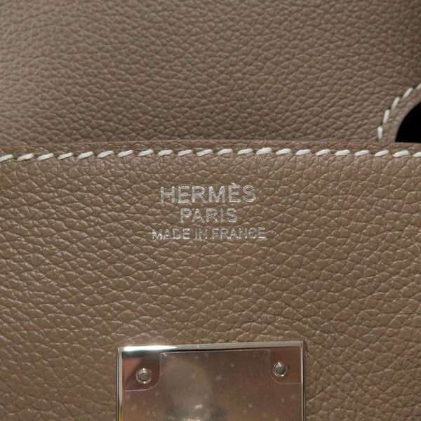 エルメス ショルダーバーキン29 エトゥープ/シルバー金具 エバーカラー K刻印 HERMES Birkin