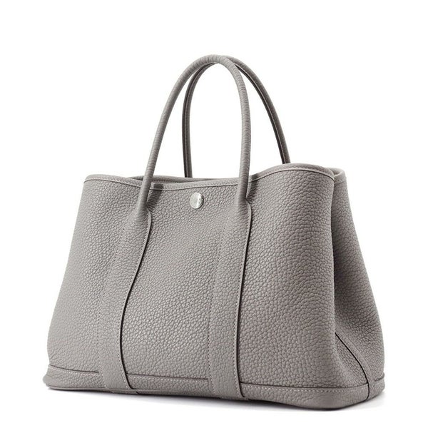 エルメス トートバッグ ガーデンパーティTPM グリメイヤー/シルバー金具 べゴンダ U刻印 HERMES Garden Party