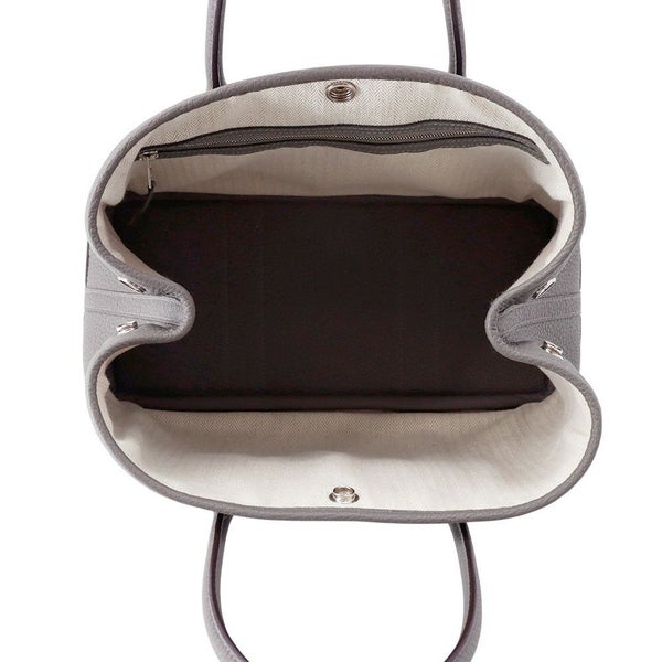 エルメス トートバッグ ガーデンパーティTPM グリメイヤー/シルバー金具 べゴンダ U刻印 HERMES Garden Party