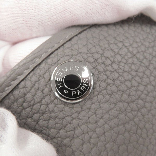 エルメス トートバッグ ガーデンパーティTPM グリメイヤー/シルバー金具 べゴンダ U刻印 HERMES Garden Party