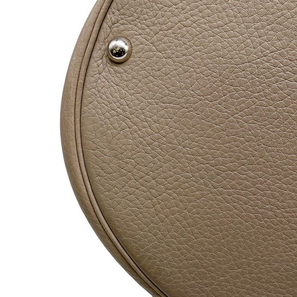 エルメス ハンドバッグ インターシティ ベージュ/シルバー金具 トリヨンクレマンス □D刻印 ショルダーバッグ