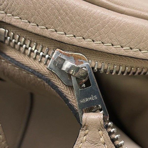 エルメス ハンドバッグ インターシティ ベージュ/シルバー金具 トリヨンクレマンス □D刻印 ショルダーバッグ