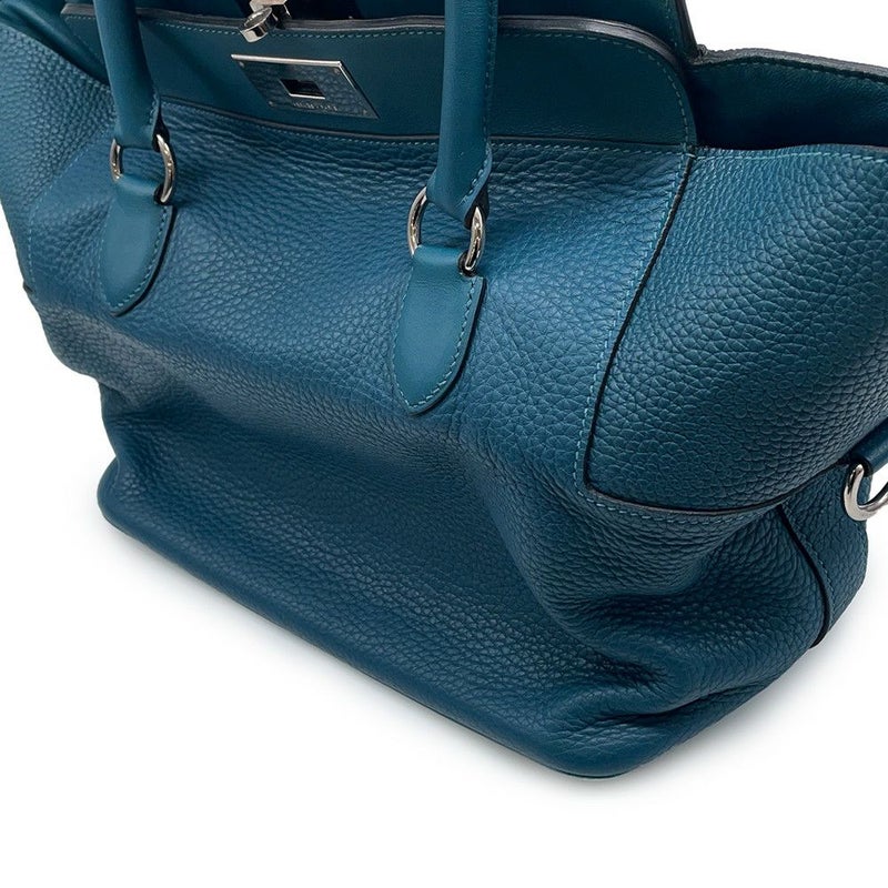 エルメス ハンドバッグ ツールボックス26 コルヴェール/シルバー金具 トリヨンクレマンス T刻印 2wayショルダー