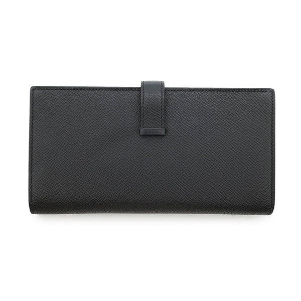 エルメス 長財布 ベアンスフレ ブラック/モノクローム金具 エプソン B刻印 HERMES 財布 黒