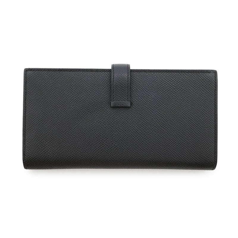 エルメス 長財布 ベアンスフレ ブラック/モノクローム金具 エプソン B刻印 HERMES 財布 黒