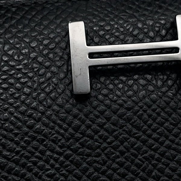 エルメス 長財布 ベアンスフレ ブラック/モノクローム金具 エプソン B刻印 HERMES 財布 黒