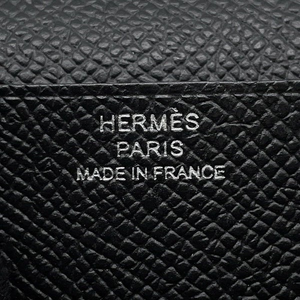 エルメス 長財布 ベアンスフレ ブラック/モノクローム金具 エプソン B刻印 HERMES 財布 黒