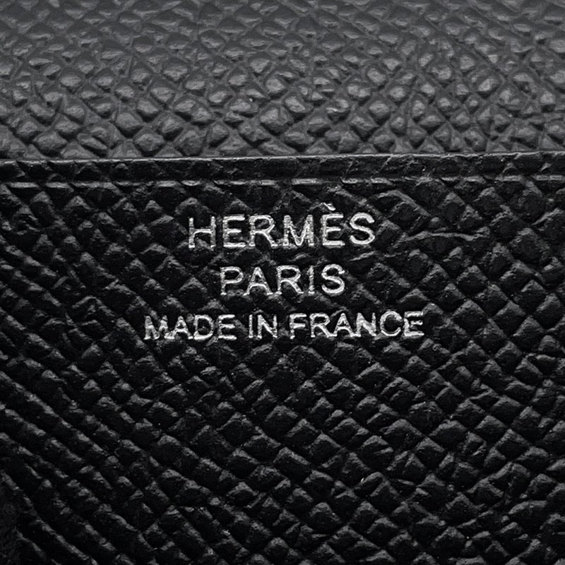 エルメス 長財布 ベアンスフレ ブラック/モノクローム金具 エプソン B刻印 HERMES 財布 黒