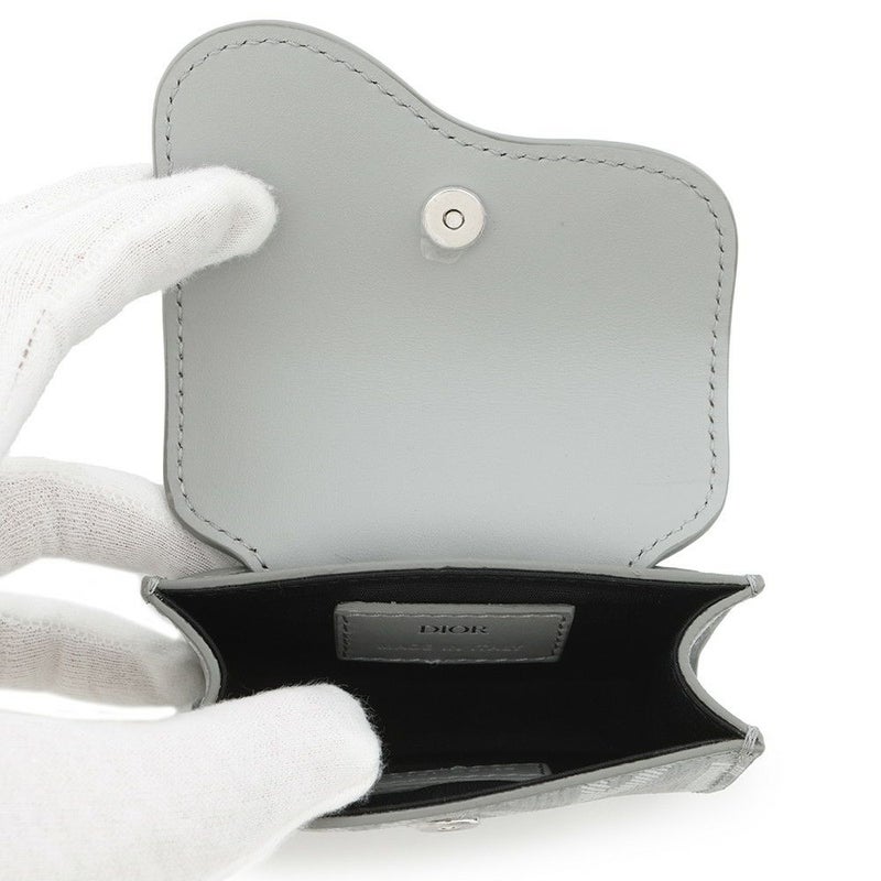 クリスチャン・ディオール ポーチ CDダイヤモンド サドル レザー PVC Christian Dior カードケース