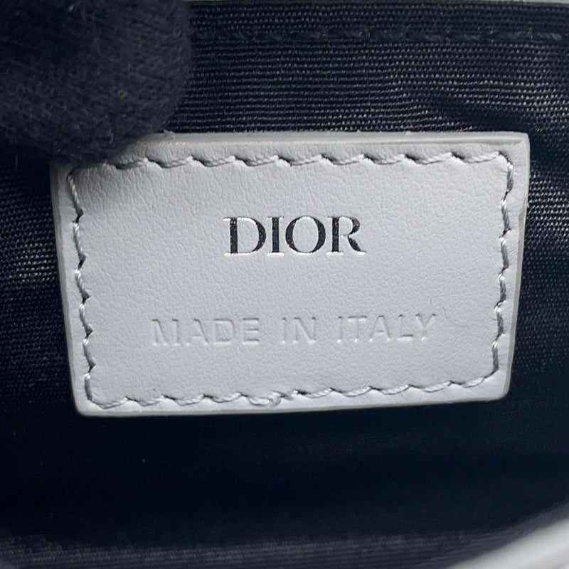 クリスチャン・ディオール ポーチ CDダイヤモンド サドル レザー PVC Christian Dior カードケース