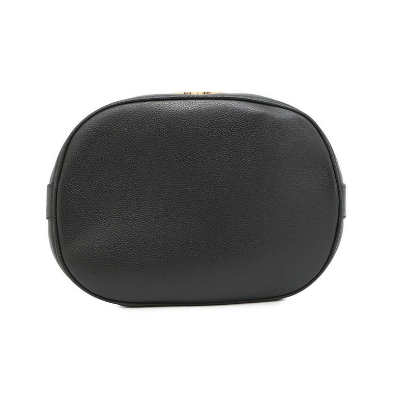 シャネル ショルダーバッグ トリプルココマーク キャビアスキン CHANEL 黒