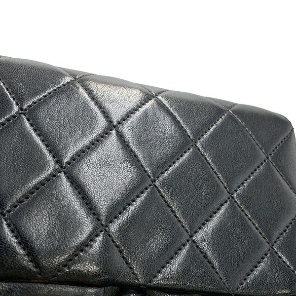 シャネル チェーンショルダーバッグ マトラッセ20 ココマーク ミニ ラムスキン A01163 CHANEL シングルチェーン 黒