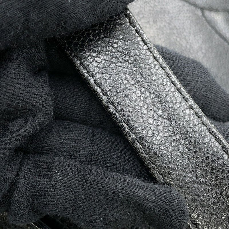 シャネル チェーントートバッグ ココマーク キャビアスキン CHANEL 黒