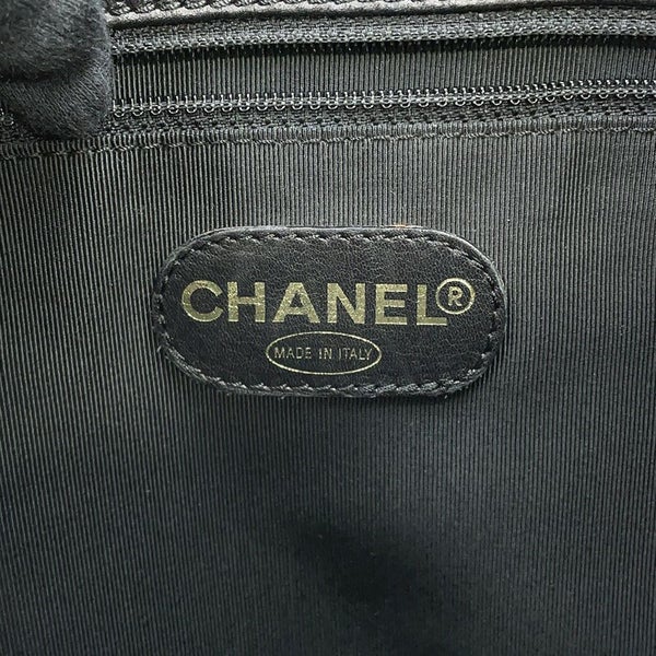 シャネル チェーントートバッグ ココマーク キャビアスキン CHANEL 黒