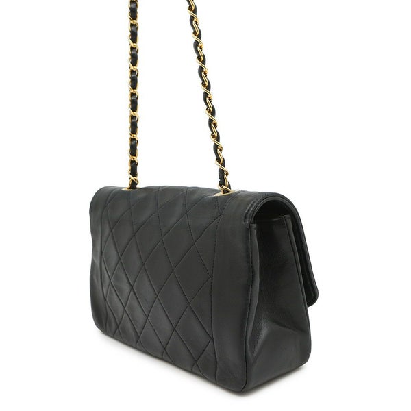 シャネル チェーンショルダーバッグ マトラッセ22 ココマーク ダイアナ シングルチェーン A01164 CHANEL 黒