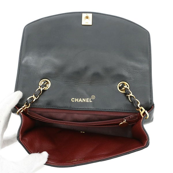 シャネル チェーンショルダーバッグ マトラッセ22 ココマーク ダイアナ シングルチェーン A01164 CHANEL 黒