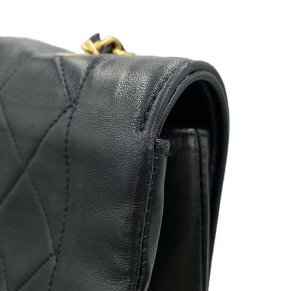 シャネル チェーンショルダーバッグ マトラッセ22 ココマーク ダイアナ シングルチェーン A01164 CHANEL 黒