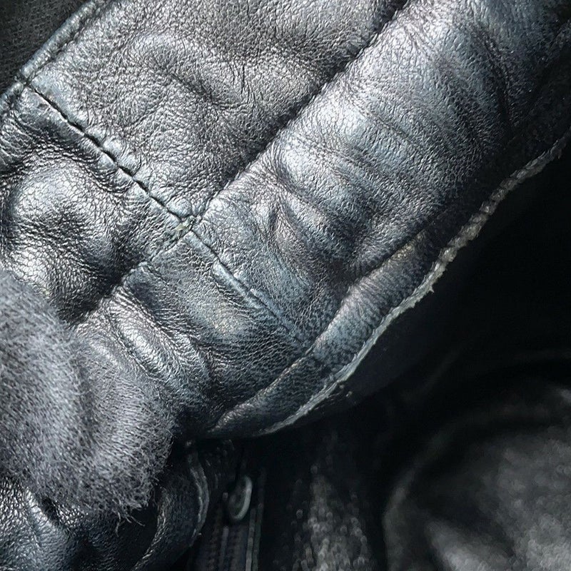 シャネル チェーンショルダーバッグ マトラッセ ココマーク 巾着バッグ ラムスキン CHANEL 黒