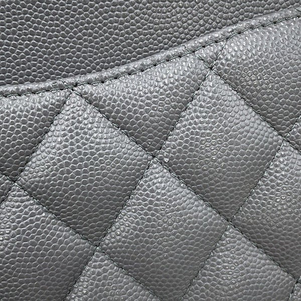 シャネル チェーンショルダーバッグ マトラッセ25 ココマーク キャビアスキン ダブルチェーン A01112 CHANEL