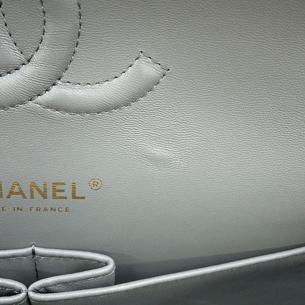 シャネル チェーンショルダーバッグ マトラッセ25 ココマーク キャビアスキン ダブルチェーン A01112 CHANEL