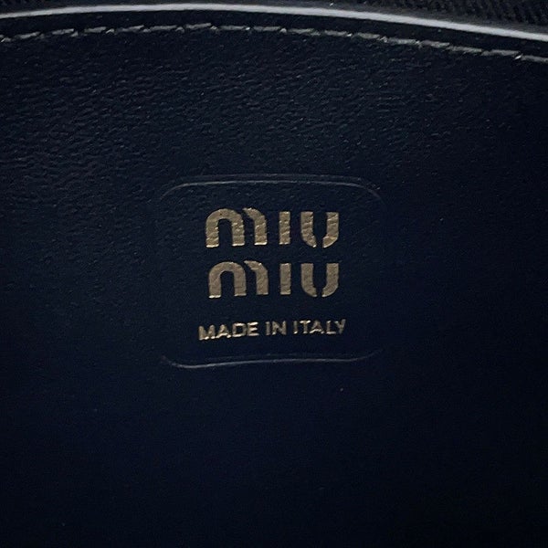 ミュウミュウ ハンドバッグ アイビー  パテントレザー 5BA281 Miu Miu 2wayショルダー 黒