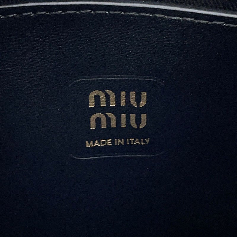 ミュウミュウ ハンドバッグ アイビー  パテントレザー 5BA281 Miu Miu 2wayショルダー 黒