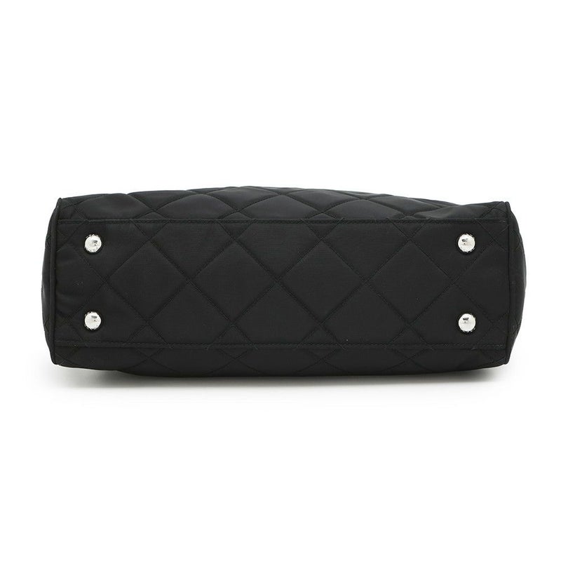 プラダ チェーンショルダーバッグ キルティング ナイロン ブラック 1BB903 PRADA バッグ 黒