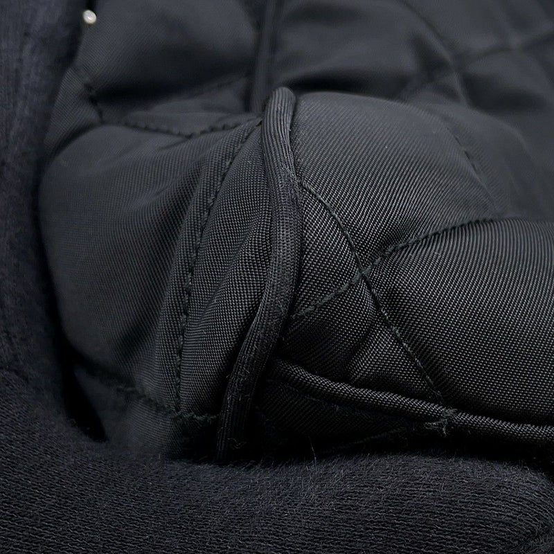 プラダ チェーンショルダーバッグ キルティング ナイロン ブラック 1BB903 PRADA バッグ 黒