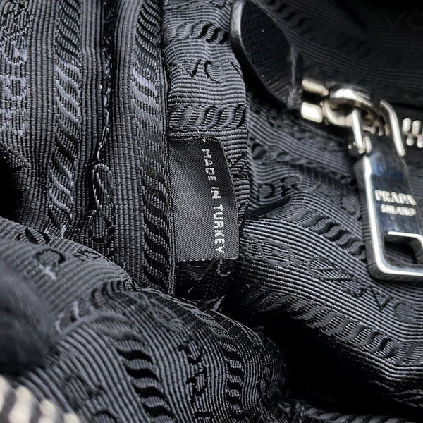 プラダ チェーンショルダーバッグ キルティング ナイロン ブラック 1BB903 PRADA バッグ 黒