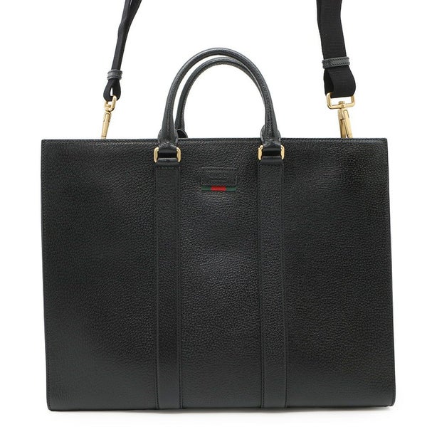 グッチ トートバッグ ロゴ レザー 429036 GUCCI 2wayショルダー バッグ 黒