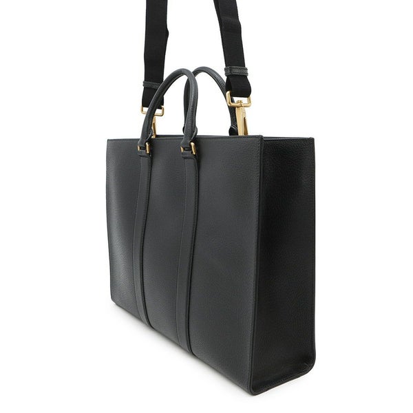 グッチ トートバッグ ロゴ レザー 429036 GUCCI 2wayショルダー バッグ 黒