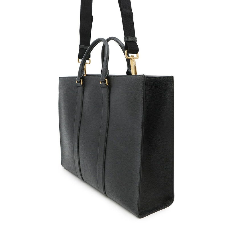 グッチ トートバッグ ロゴ レザー 429036 GUCCI 2wayショルダー バッグ 黒