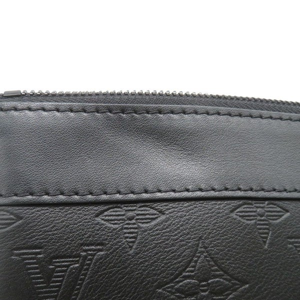 ルイヴィトン クラッチバッグ モノグラム・シャドウ ポシェット・トゥ・ゴー M81570 ブラック 黒