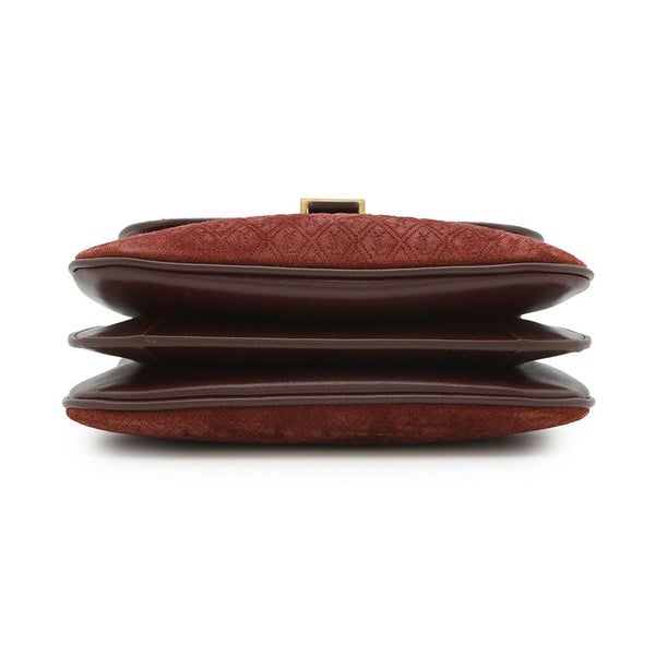 サンローランパリ ショルダーバッグ サッチェル モノグラム オールオーバー スモール スエード 568604 SAINT LAURENT PARIS