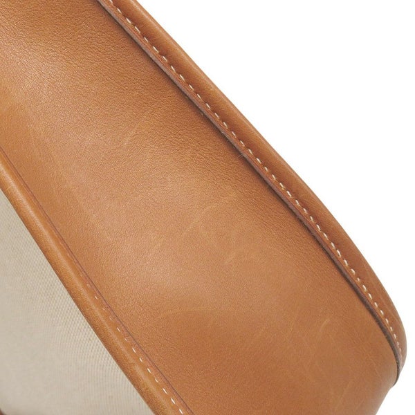 エルメス ショルダーバッグ ヴェスパPM ゴールド/ゴールド金具 トワルアッシュ/レザー □B刻印