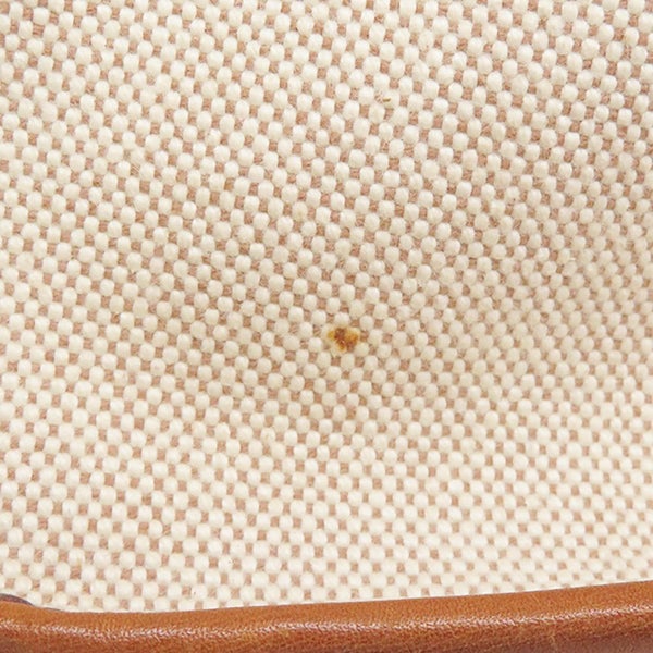 エルメス ショルダーバッグ ヴェスパPM ゴールド/ゴールド金具 トワルアッシュ/レザー □B刻印