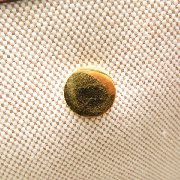 エルメス ショルダーバッグ ヴェスパPM ゴールド/ゴールド金具 トワルアッシュ/レザー □B刻印