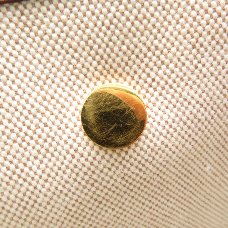 エルメス ショルダーバッグ ヴェスパPM ゴールド/ゴールド金具 トワルアッシュ/レザー □B刻印