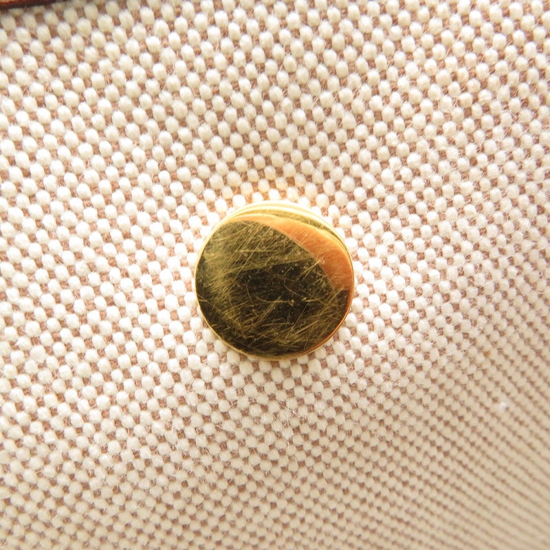 エルメス ショルダーバッグ ヴェスパPM ゴールド/ゴールド金具 トワルアッシュ/レザー □B刻印