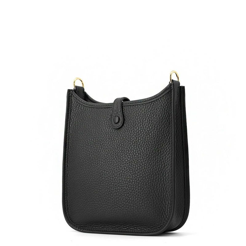 エルメス ショルダーバッグ エブリンTPM 111cm ブラック/ゴールド金具 トリヨンクレマンス W刻印 HERMES 黒