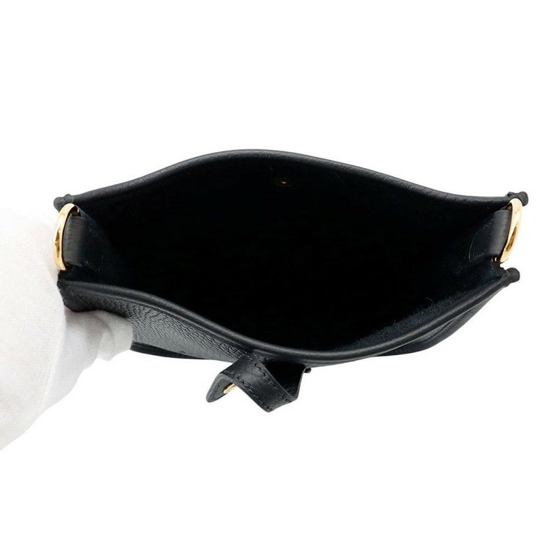 エルメス ショルダーバッグ エブリンTPM 111cm ブラック/ゴールド金具 トリヨンクレマンス W刻印 HERMES 黒