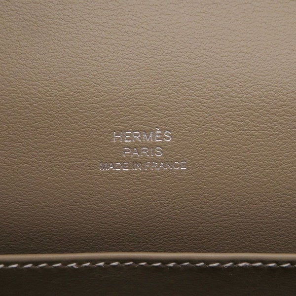エルメス ハンドバッグ ポシェットケリー エトゥープ/シルバー金具 スイフト W刻印 HERMES バッグ
