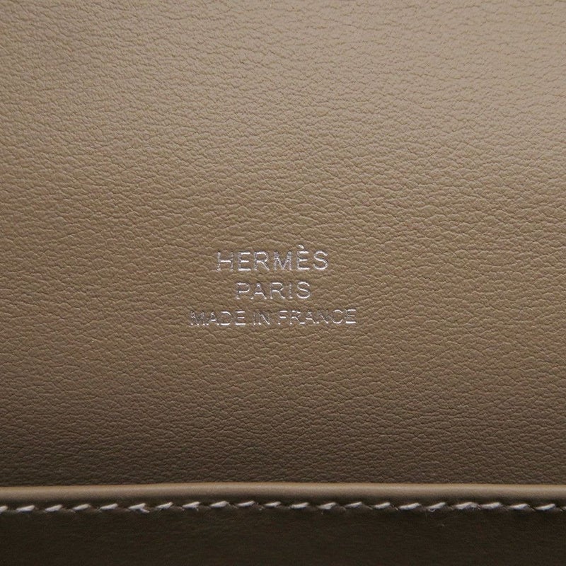 エルメス ハンドバッグ ポシェットケリー エトゥープ/シルバー金具 スイフト W刻印 HERMES バッグ