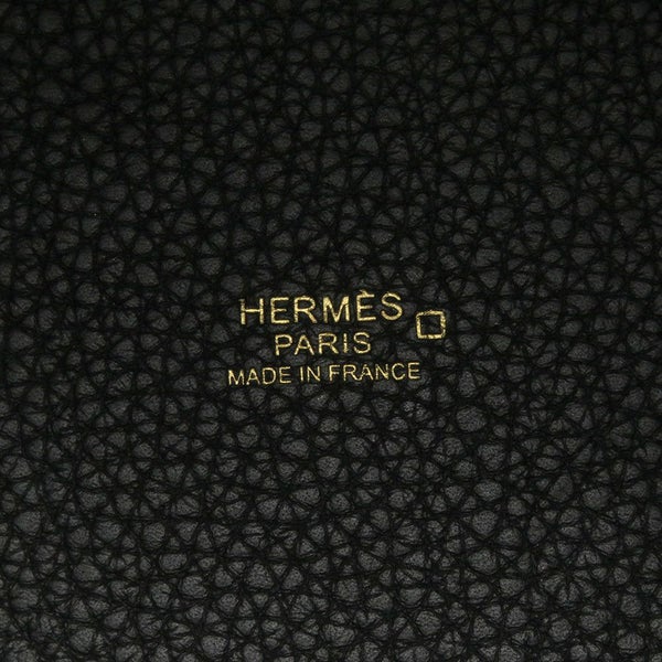 エルメス ハンドバッグ ピコタンロックPM タッチ ブラック/ゴールド金具 トリヨンクレマンス/アリゲーターマット U刻印 黒