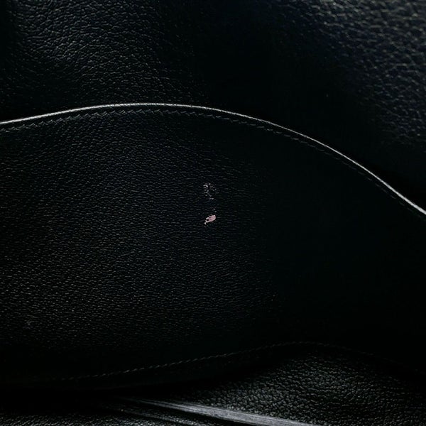 エルメス バーキン30 ブラック/シルバー金具 エプソン □K刻印 HERMES Birkin ハンドバッグ 黒