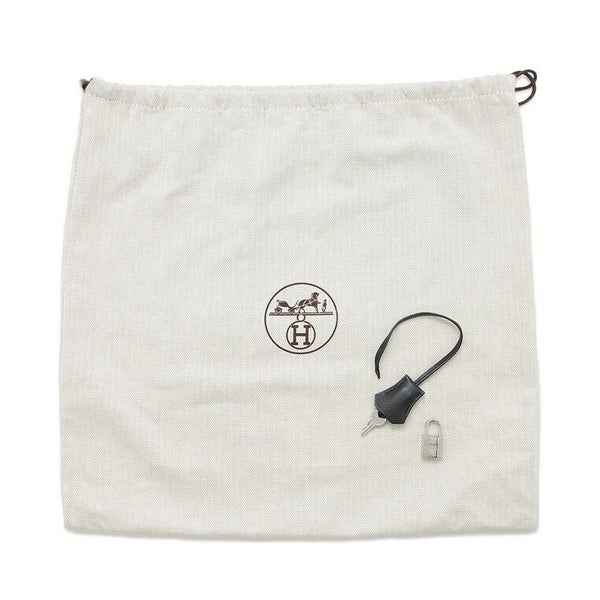 エルメス バーキン30 ブラック/シルバー金具 エプソン □K刻印 HERMES Birkin ハンドバッグ 黒