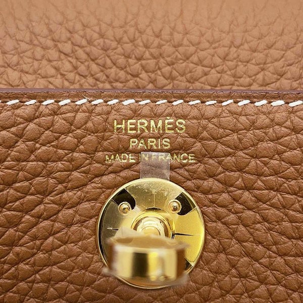 エルメス リンディ ミニ ゴールド/ゴールド金具 トリヨンクレマンス W刻印 HERMES 2wayショルダー