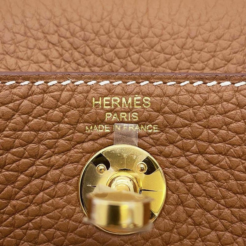 エルメス リンディ ミニ ゴールド/ゴールド金具 トリヨンクレマンス W刻印 HERMES 2wayショルダー