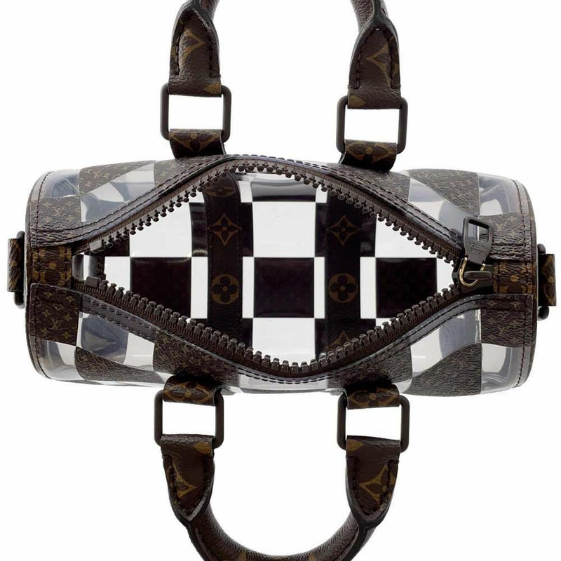 ルイヴィトン ハンドバッグ モノグラム・チェス キーポル・バンドリエール25 M20872 2wayショルダー